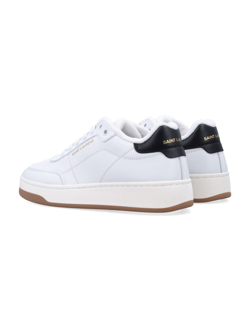 Saint Laurent Saint Laurent Sl/61 Woman's Sneakers In Smooth White Leather