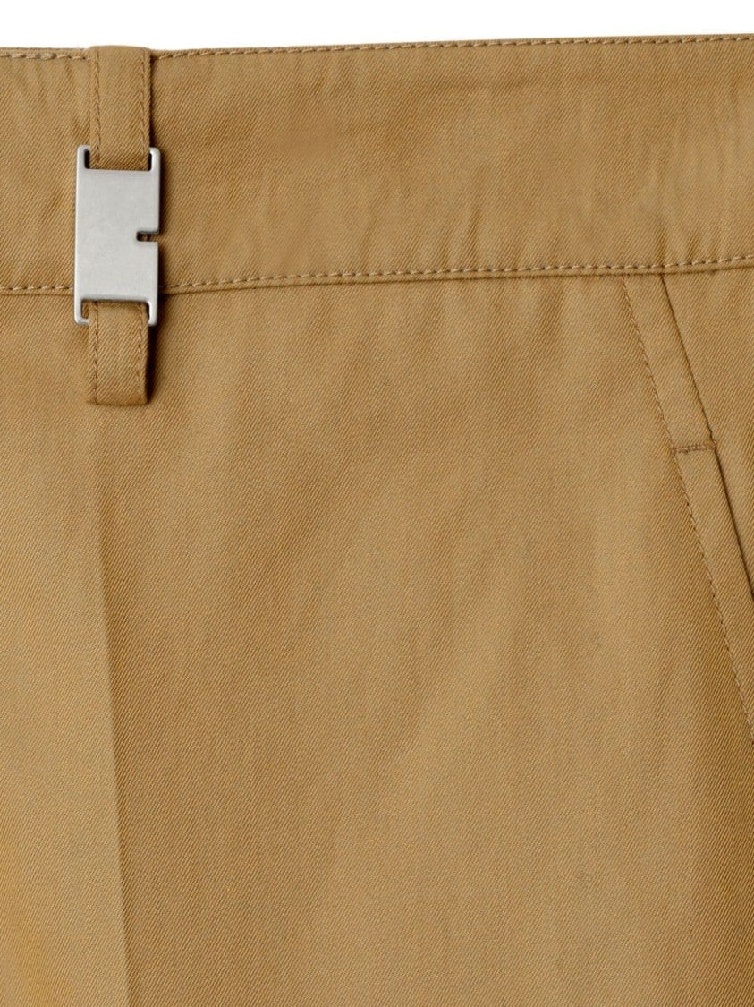 Burberry Tailored Straight-Leg Trousers With Pressed Crease