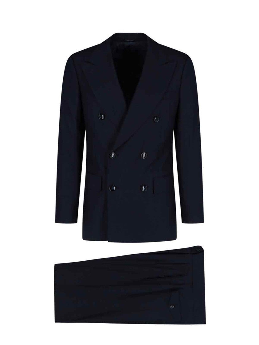 Giorgio Armani Double-Breasted Suit – Navy