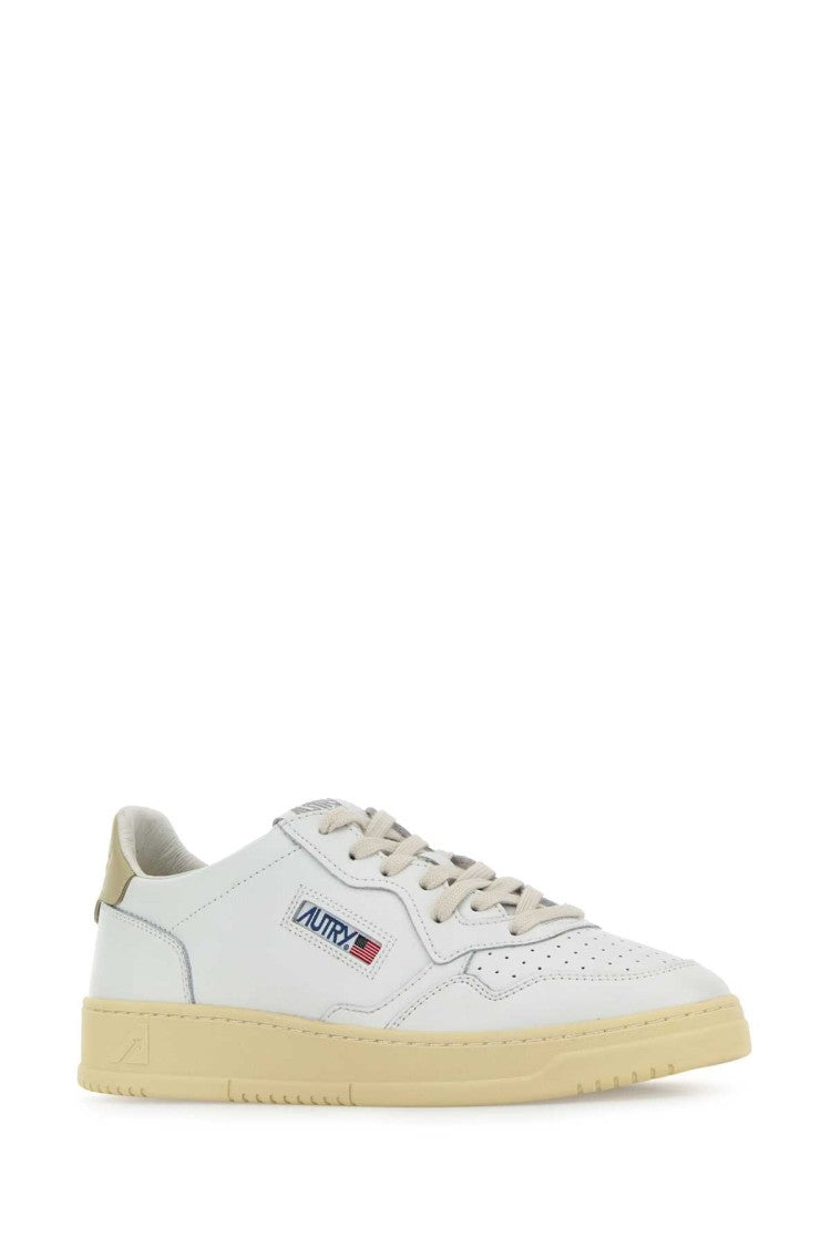 Autry Classic Low-Top White Leather Medalist Sneakers