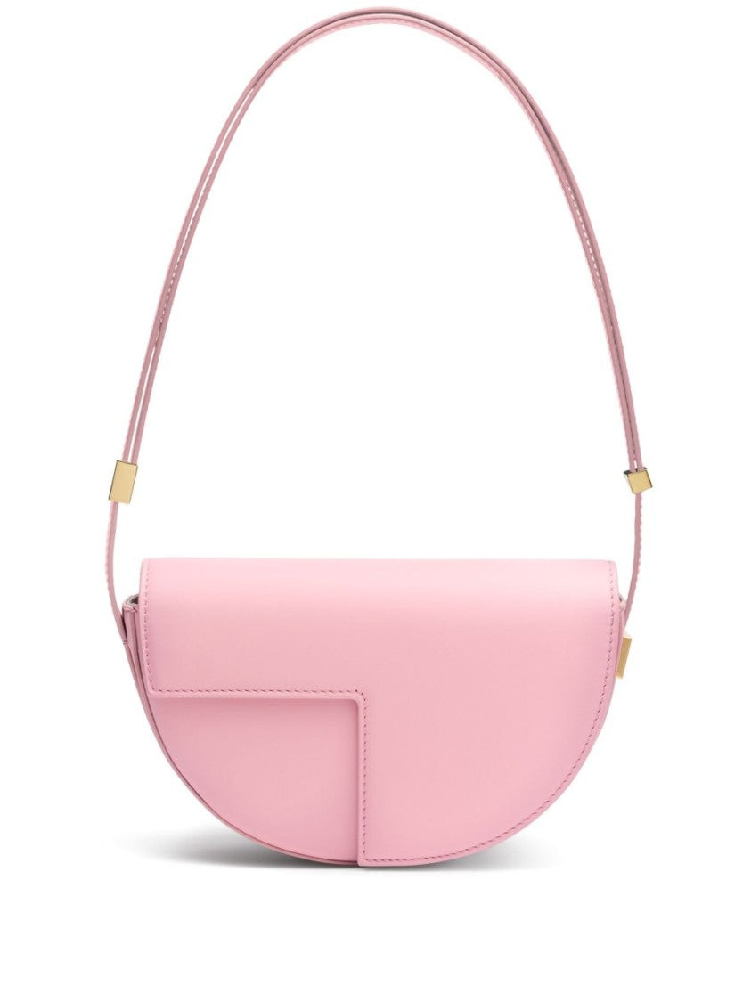 Patou Flamingo Pink Foldover Top Bag With Adjustable Strap
