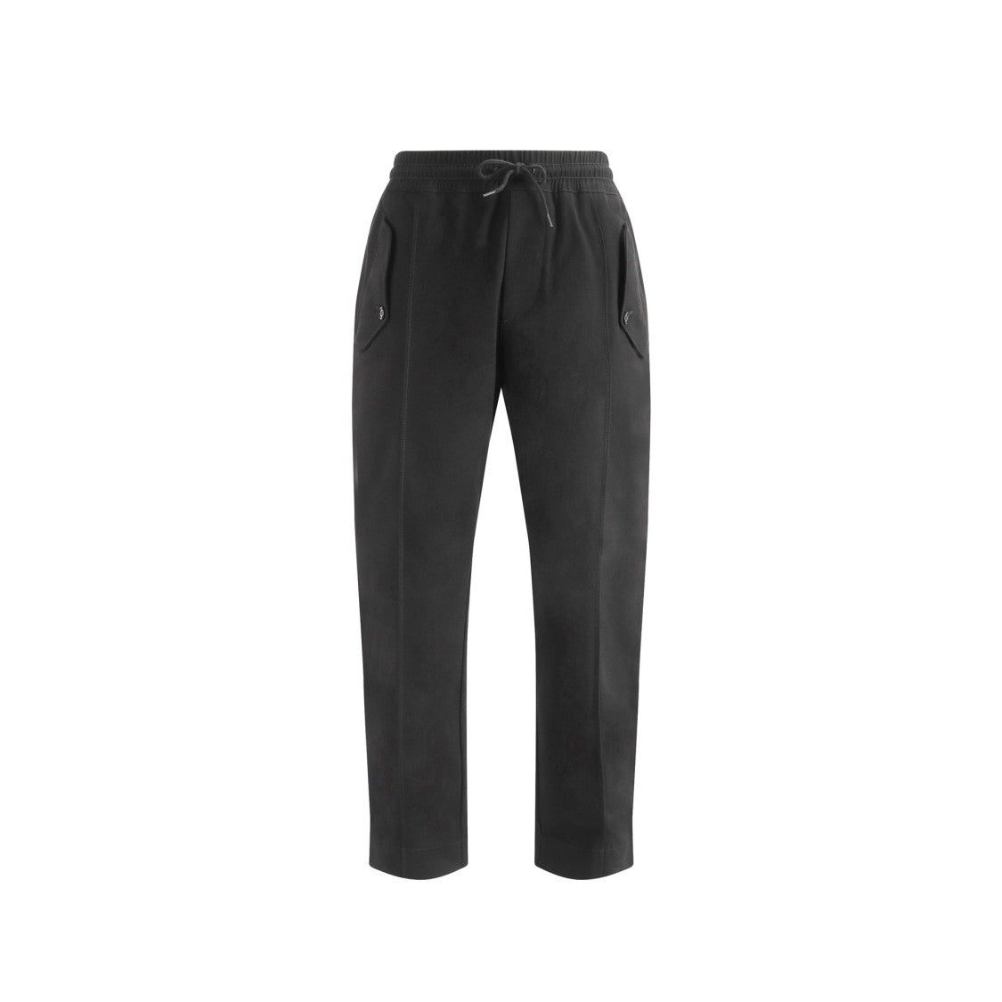 Moschino Black Joggers With Drawstring Waist And Iconic Monogram