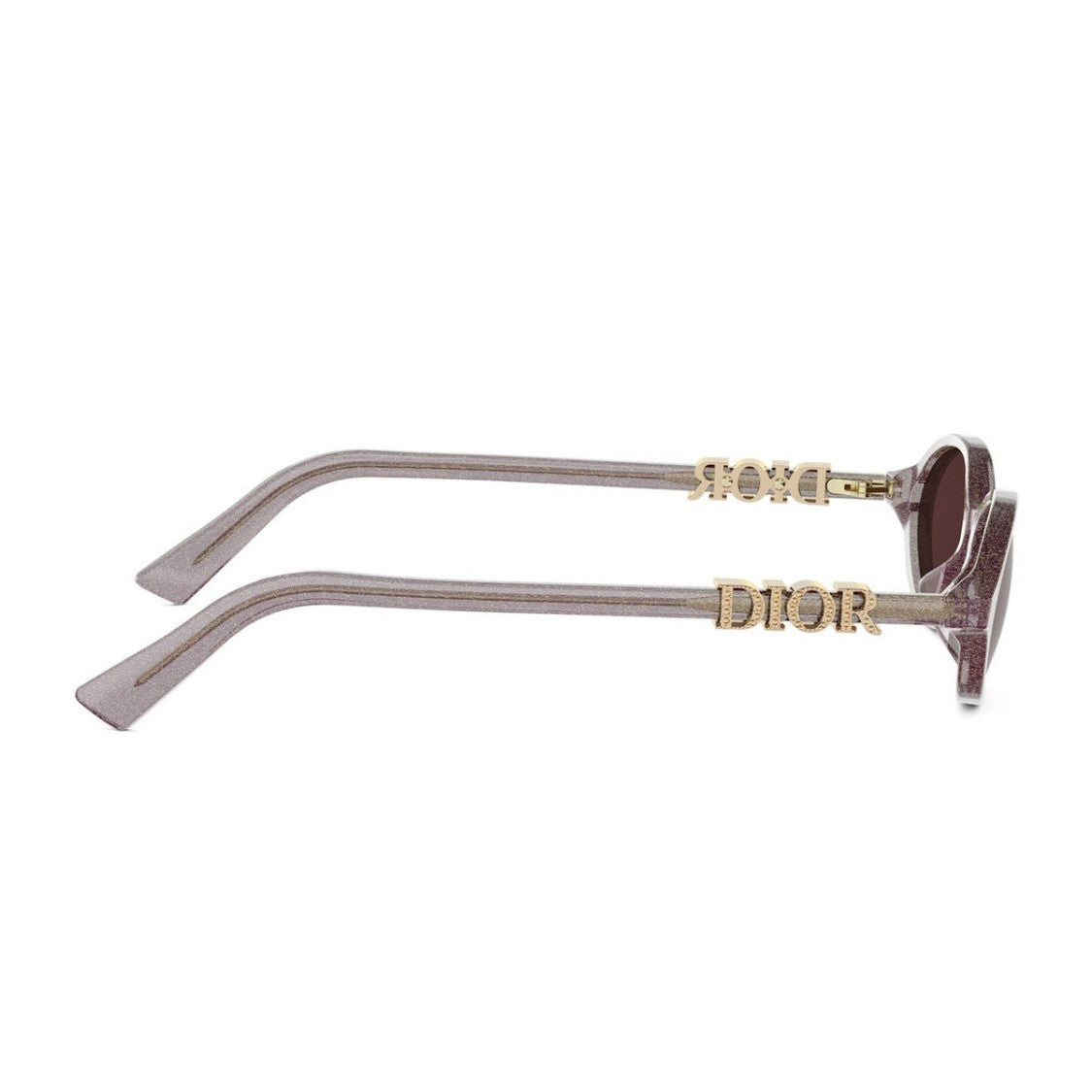 Dior Violet Glitter Diortreasure R1i Acetate Oval Sunglasses