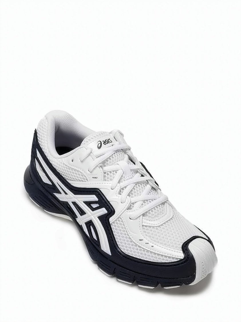 Comme Des Garçons White Black Mesh Synthetic Overlay Sneakers