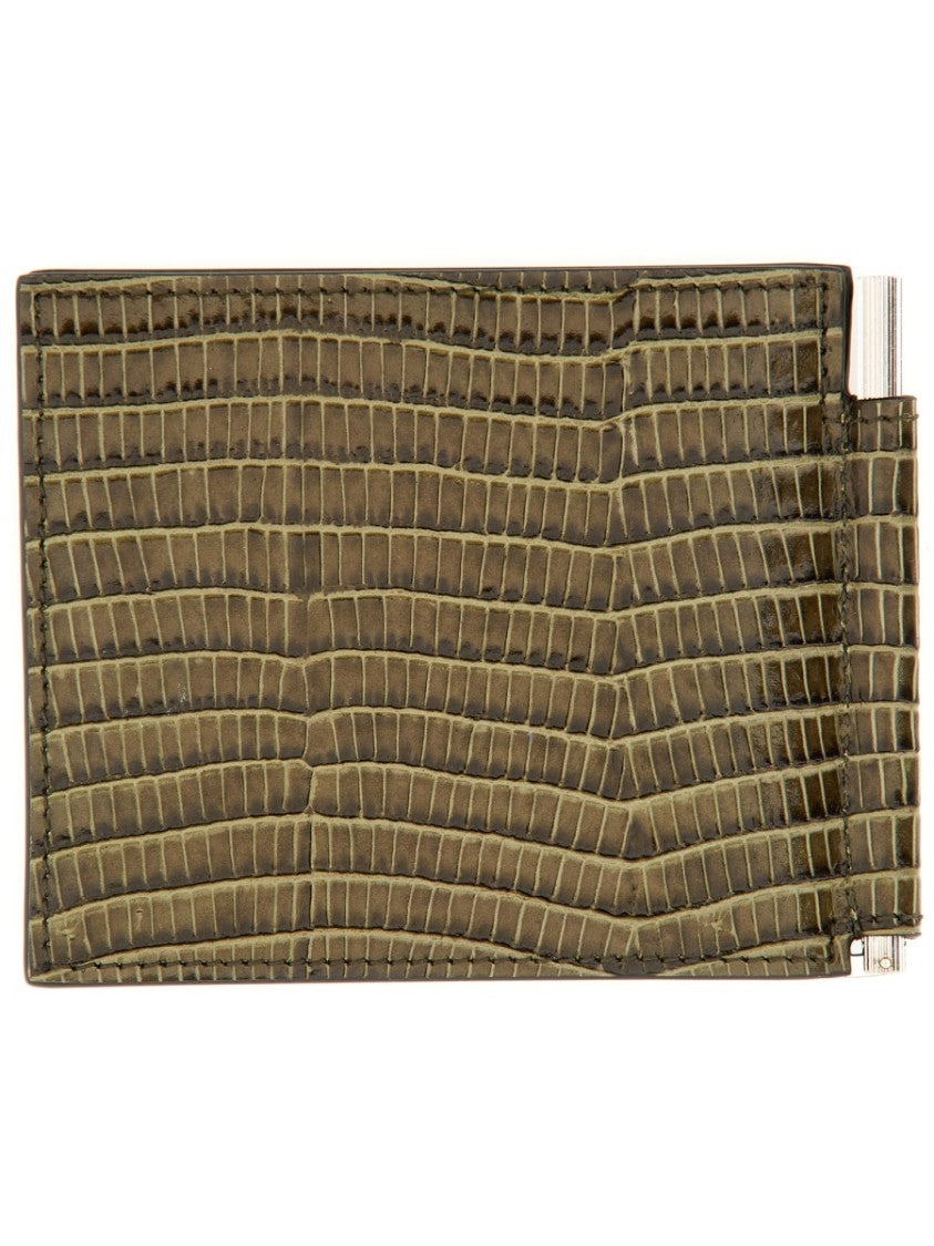 Tom Ford Small Leather Money Clip Wallet