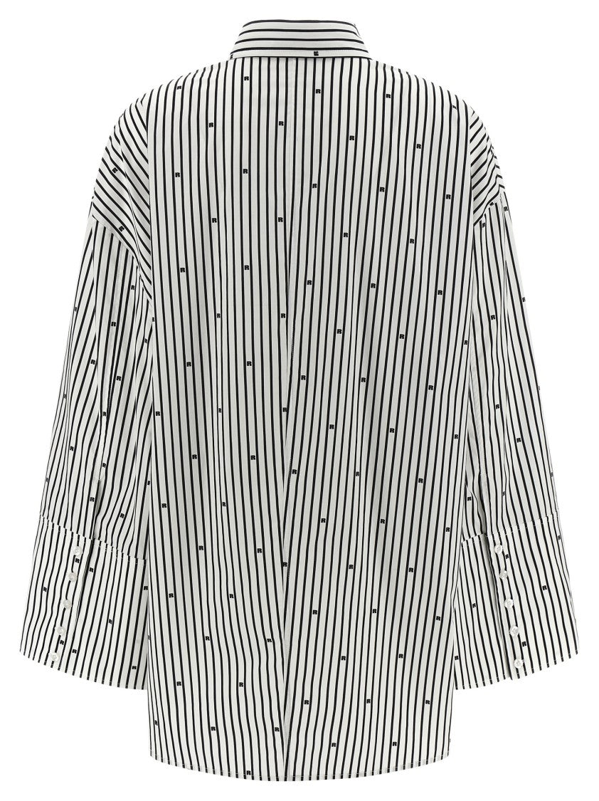 Rotate Birger Christensen Poplin Oversized Striped' Shirt