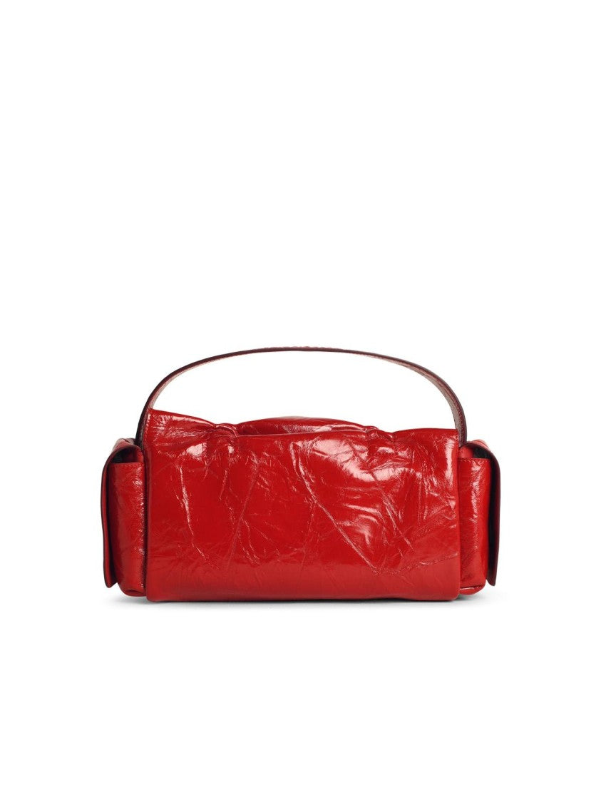 Acne Studios 'Multipocket' Shiny Red Leather Bag