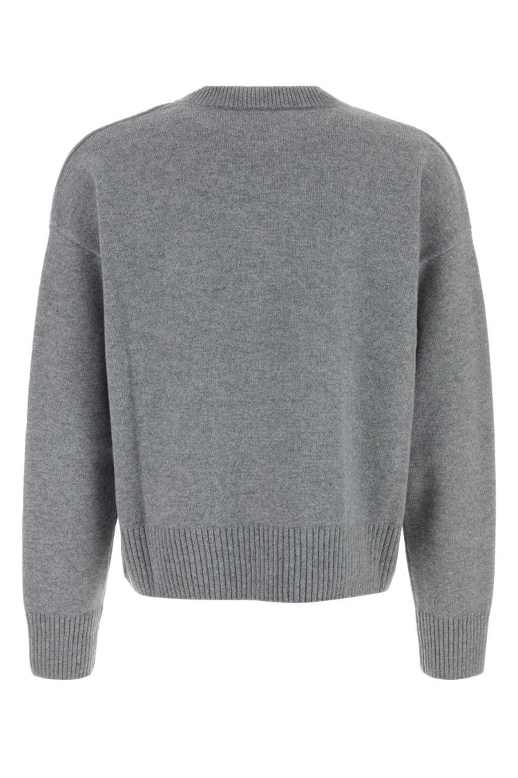 Ami Grey Wool Blend Sweater
