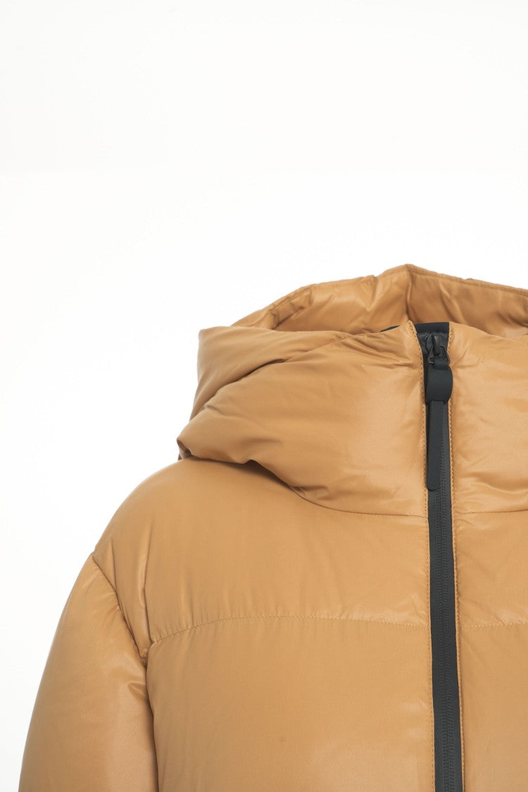 Peuterey Long Puffer Jacket With Protective Hood