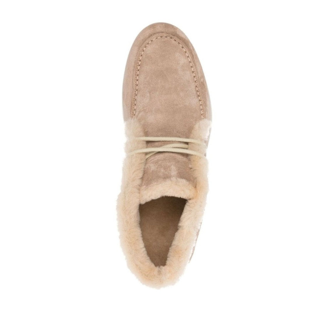 Casadei Brown Antilope Plush Wool Lining Rhinestone Suede Ankle Boots