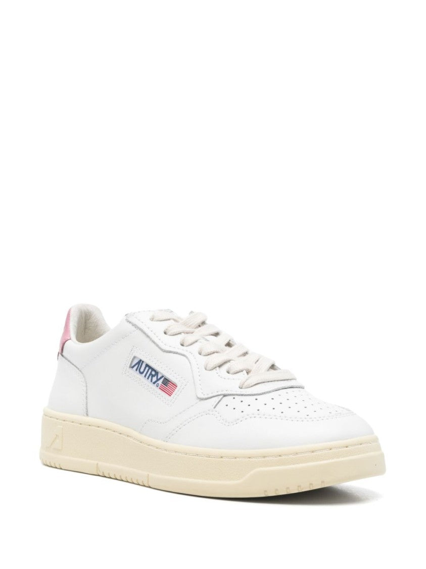 Autry White Sneakers With Lace-Up Fastening
