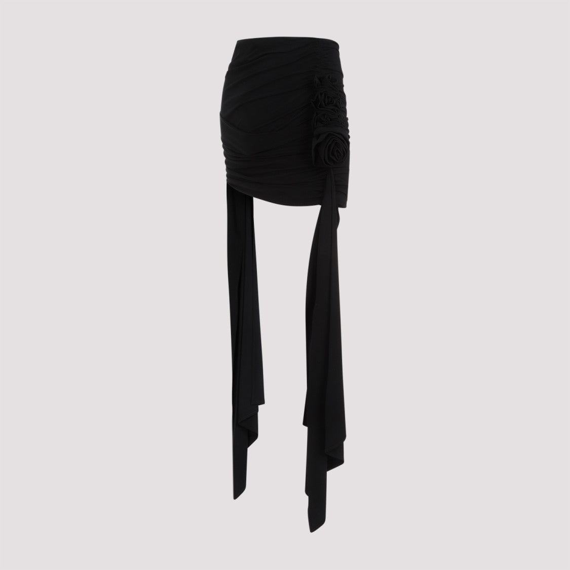 Magda Butrym Black Viscose Mini Skirt