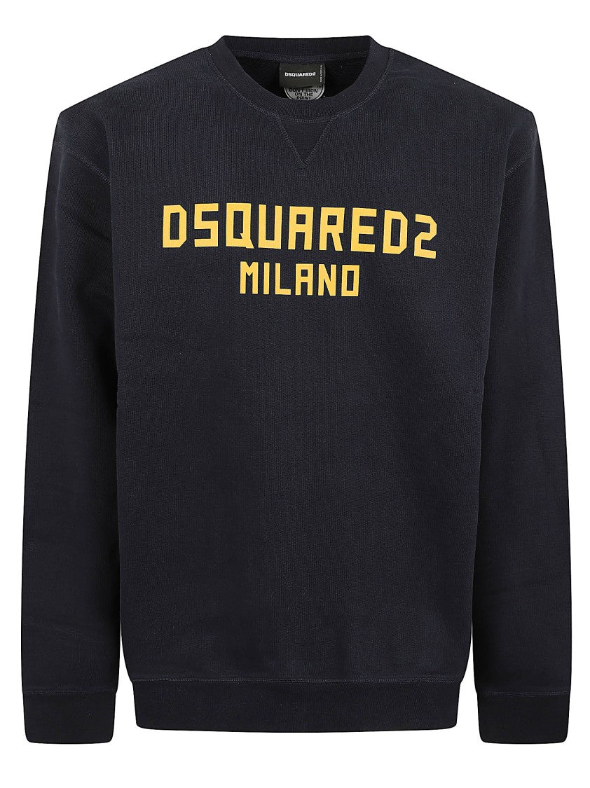 Dsquared2 Navy Cotton Milano Cool Sweatshirt