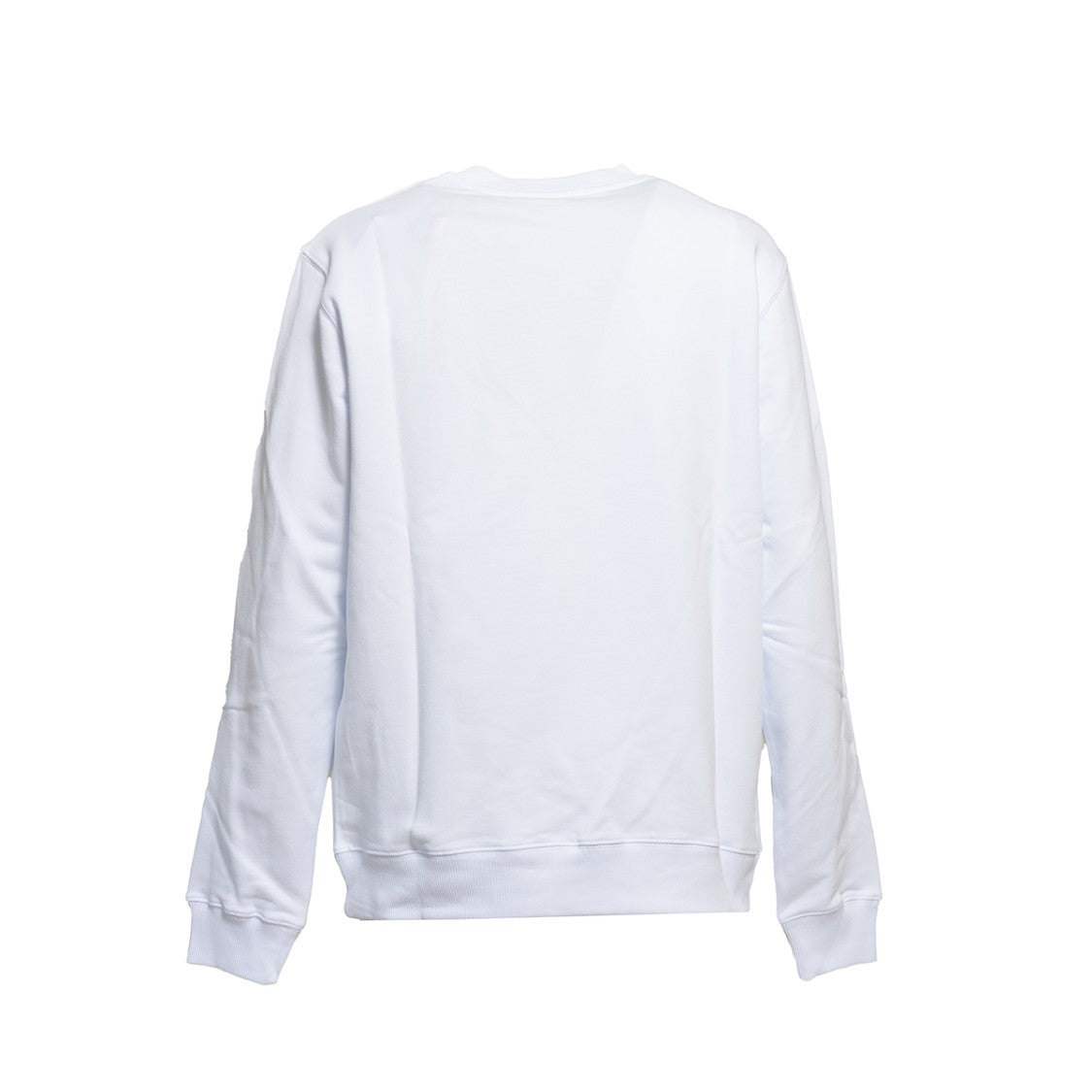 Msgm White Cotton Crewneck Sweatshirt