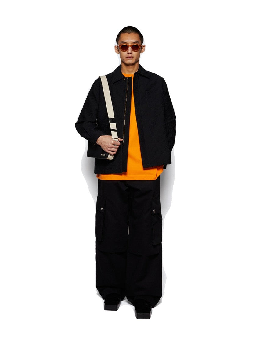 Casablanca Jacquard Shacket Black