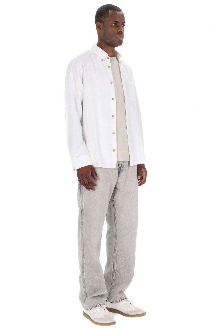A.P.C. Relax Fit Cotton Piquet Shirt With Pocket