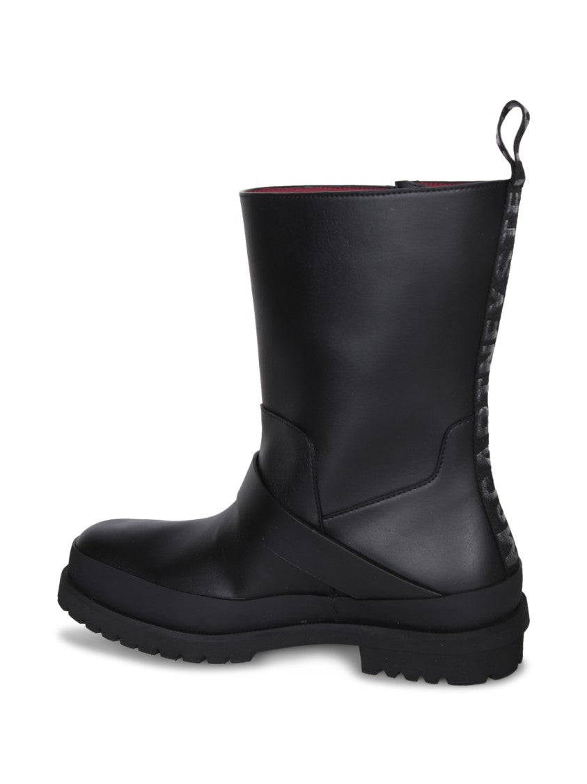 Stella Mccartney Eco-Leather Ankle Boots With Adjustable Buckle And Star Details