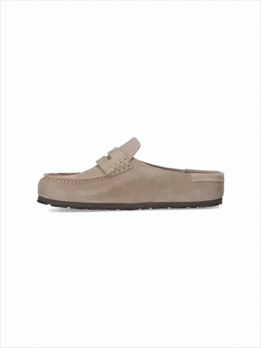 Birkenstock Suede Mule With Penny Strap And Eva Sole