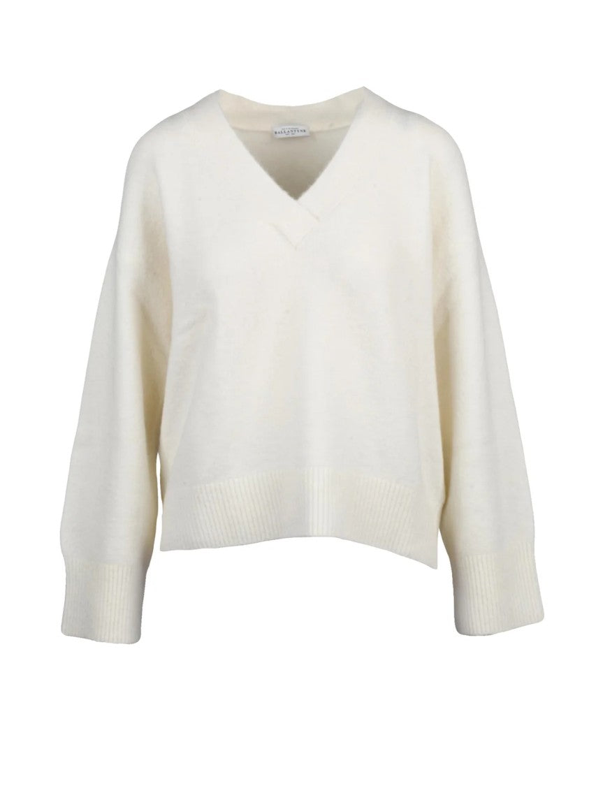 Ballantyne V-Neck Pullover Crafted From Alpaca-Wool Blend
