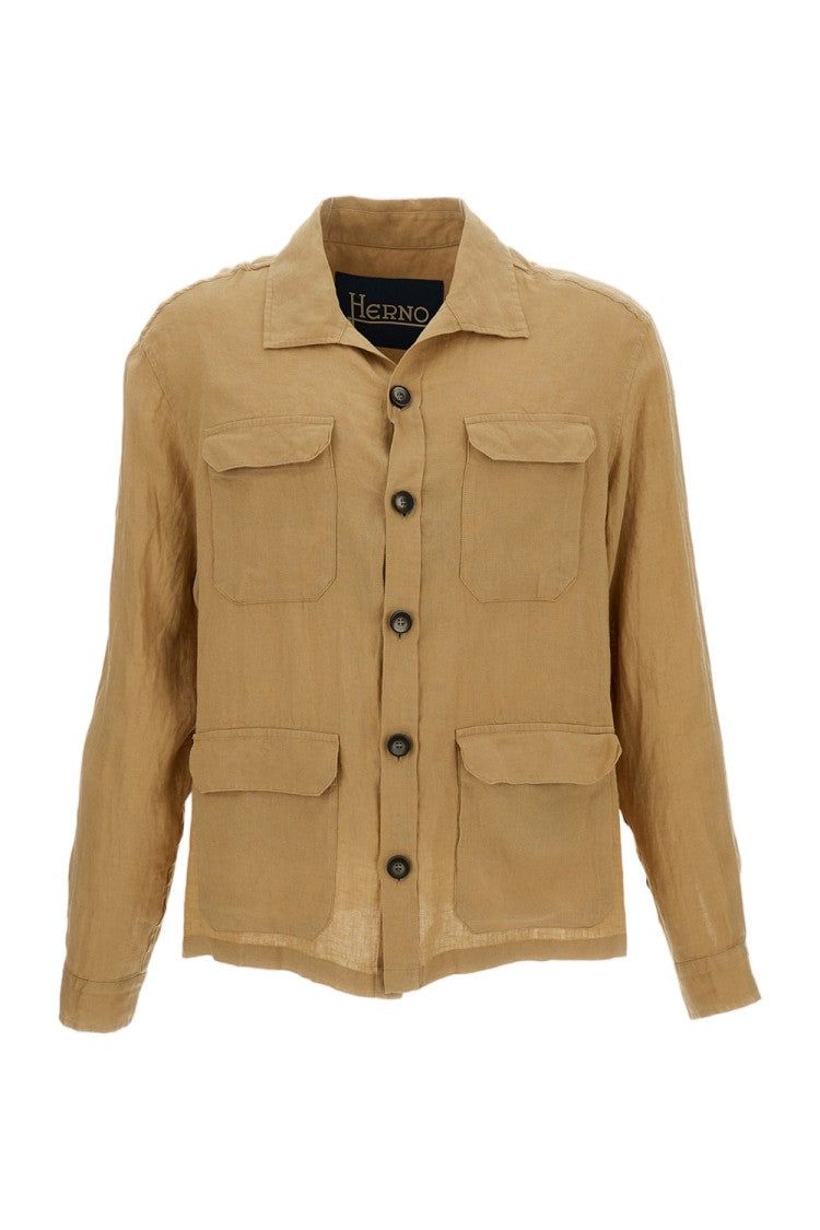 Herno Beige 'Field Crafted' Linen Jacket