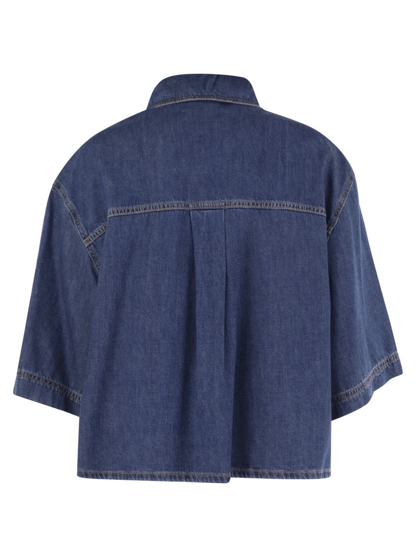 Max Mara Enza - Denim Crop Shirt