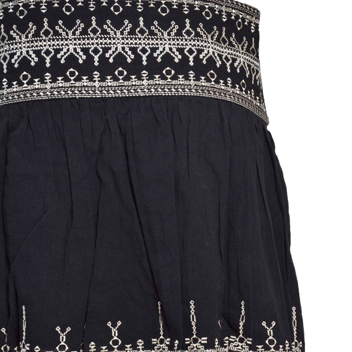 Isabel Marant Étoile Picadilia Mini Skirt In Black Cotton