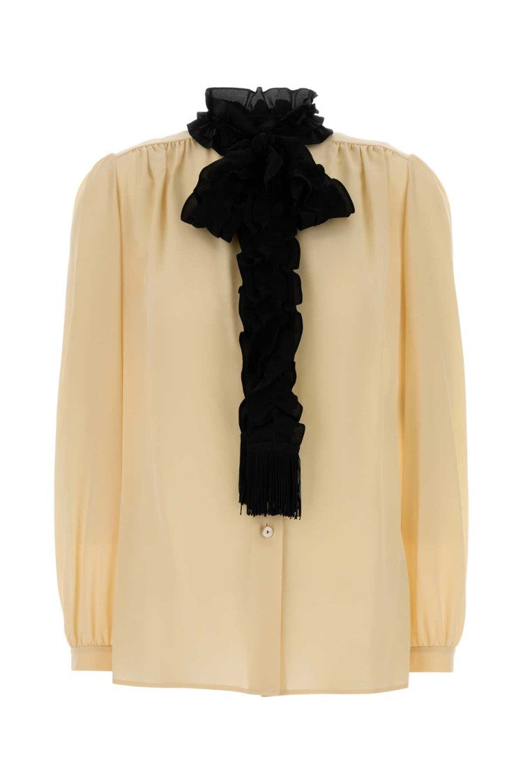 Valentino Garavani Yellow Silk Shirt