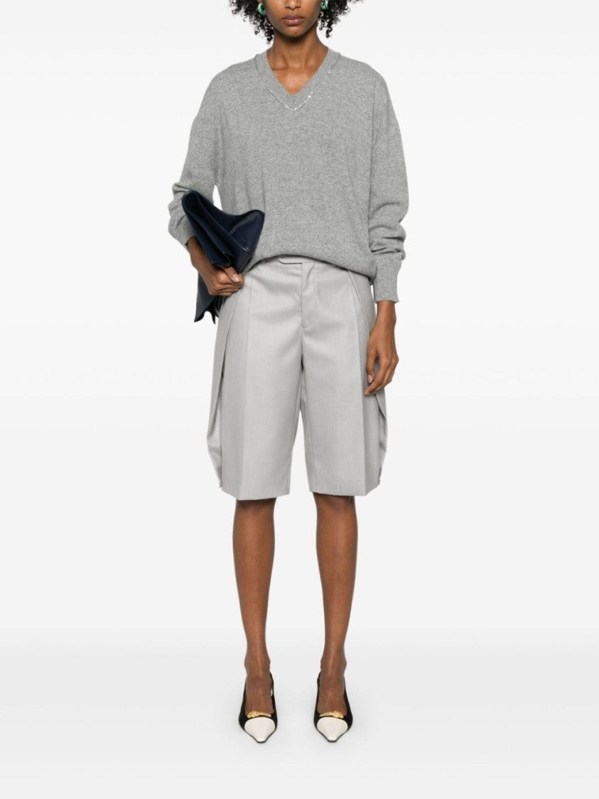 Fabiana Filippi Knitwear With V-Neckline And Relaxed Fit