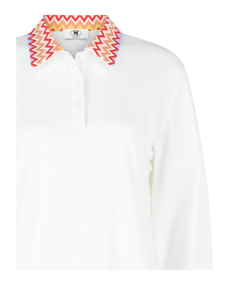 M Missoni Polo Shirt With Zig Zag Details