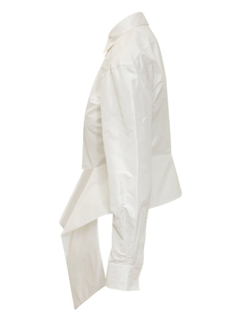 Givenchy White Classic Collar Button Front Top
