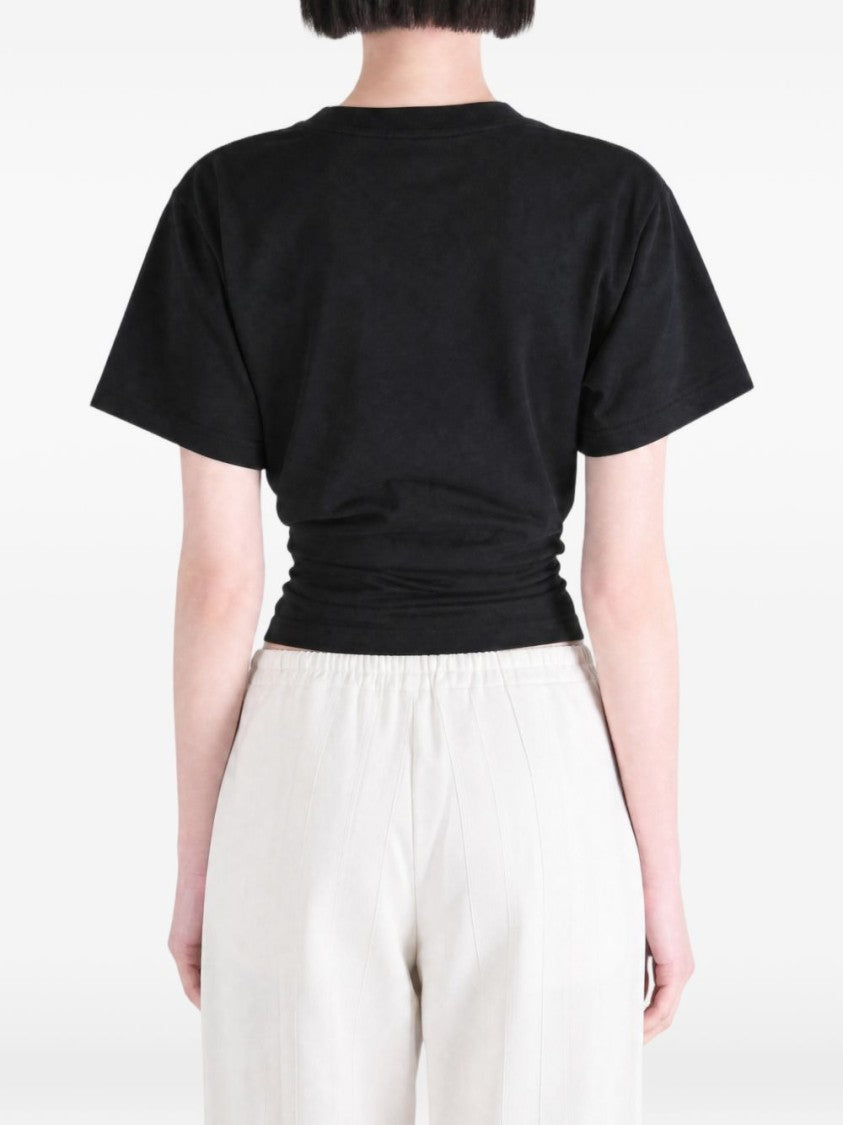 Balenciaga Multicolor Vintage Holiday Cropped T-Shirt