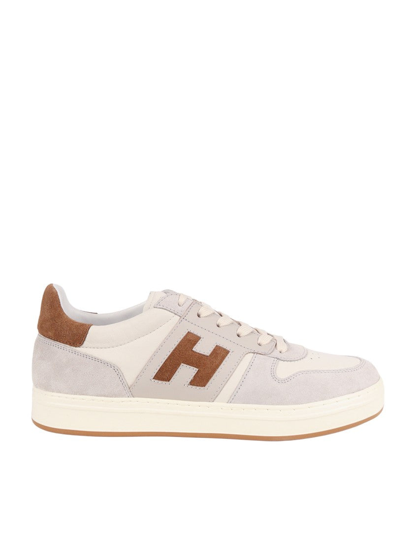 Hogan H668 Suede Contrast Logo Sneakers
