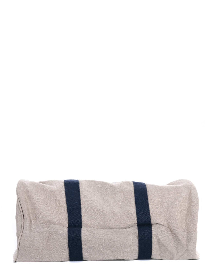 Mc2 Saint Barth Cylindrical Duffle Bag With Leather Accents