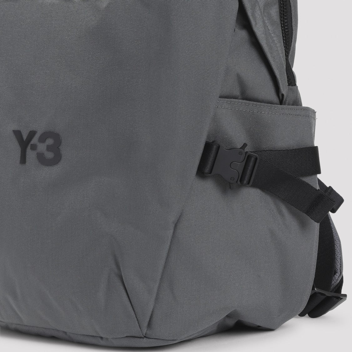 Y-3 Granite Grey Polyamide Y-3 Backpack With Adjustable Straps
