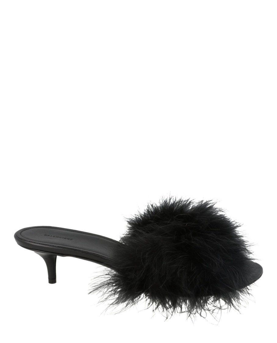 Balenciaga Boudoir Feather Sandals