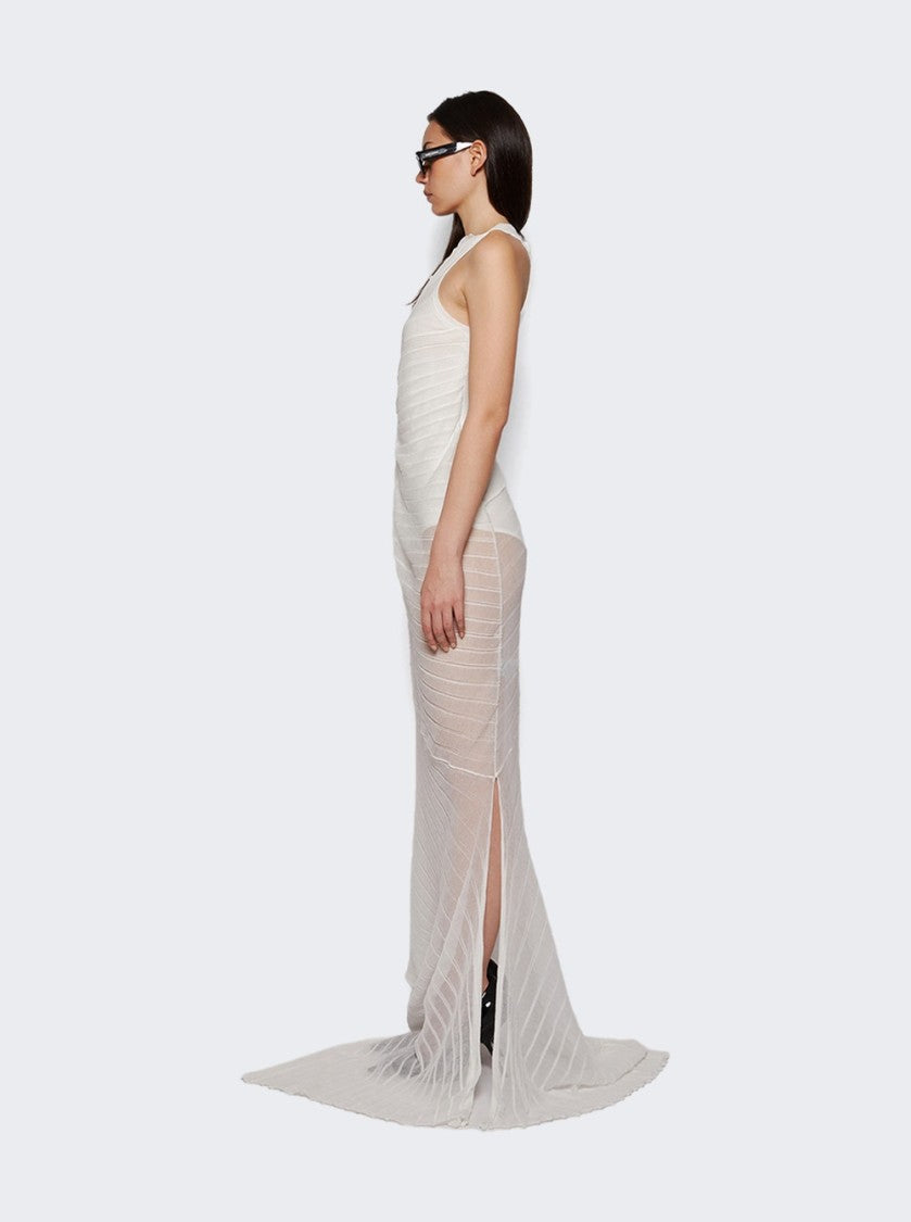 Victoria Beckham Sleeveless Gathered Detail Dress White