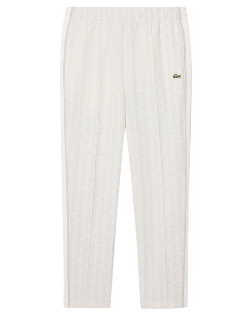 Lacoste Monogram Sweatpants With Elastic Waistband And Side Stripes