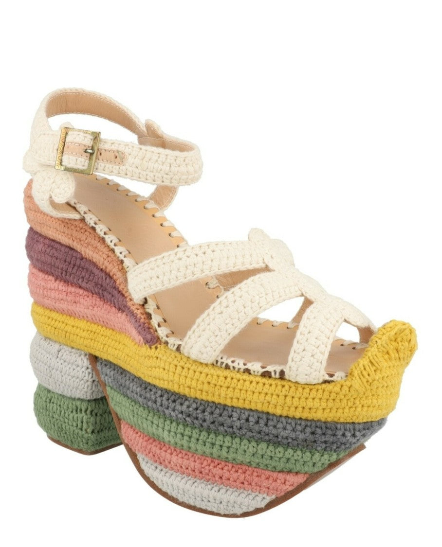 Ferragamo Rainbow Future Platform Sandals