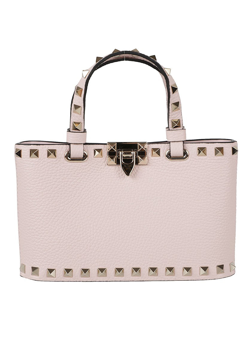 Valentino Garavani Structured Rectangular Handbag With Pyramid Studs
