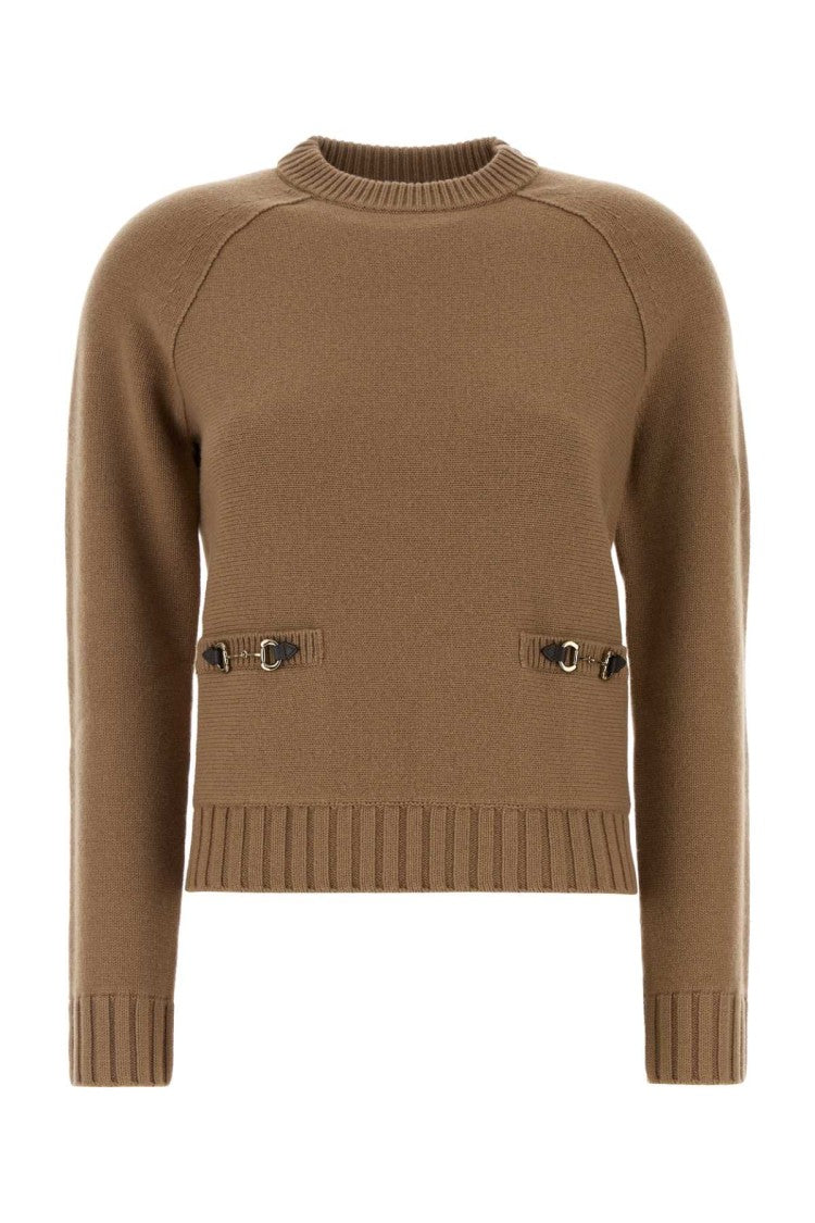 Gucci Camel Wool Blend Sweater
