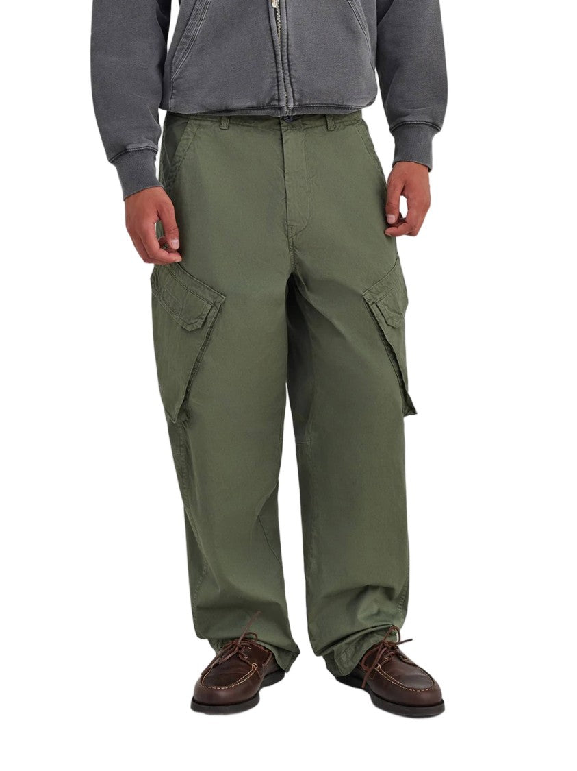 Murphy & Nye Green Marine Relaxed Fit Cotton Cargo Pants