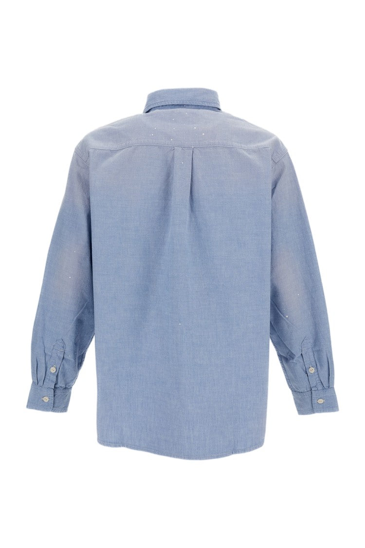 Carhartt Wip Light Blue Winston Cotton Shirt