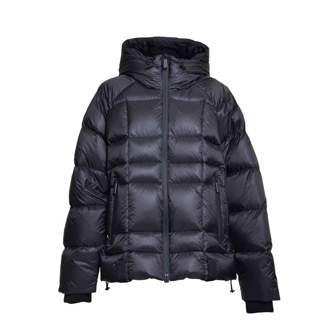Dsquared2 Puff Kaban Blue Short Down Jacket With Hood And Back Logo