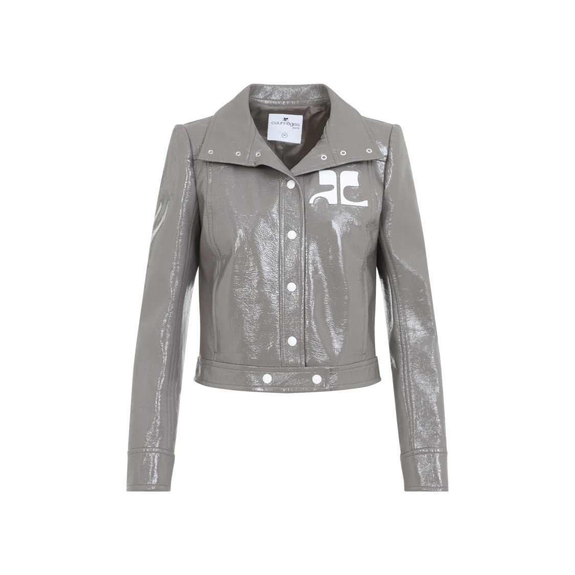 Courrèges Cropped Jacket With Pointed Collar