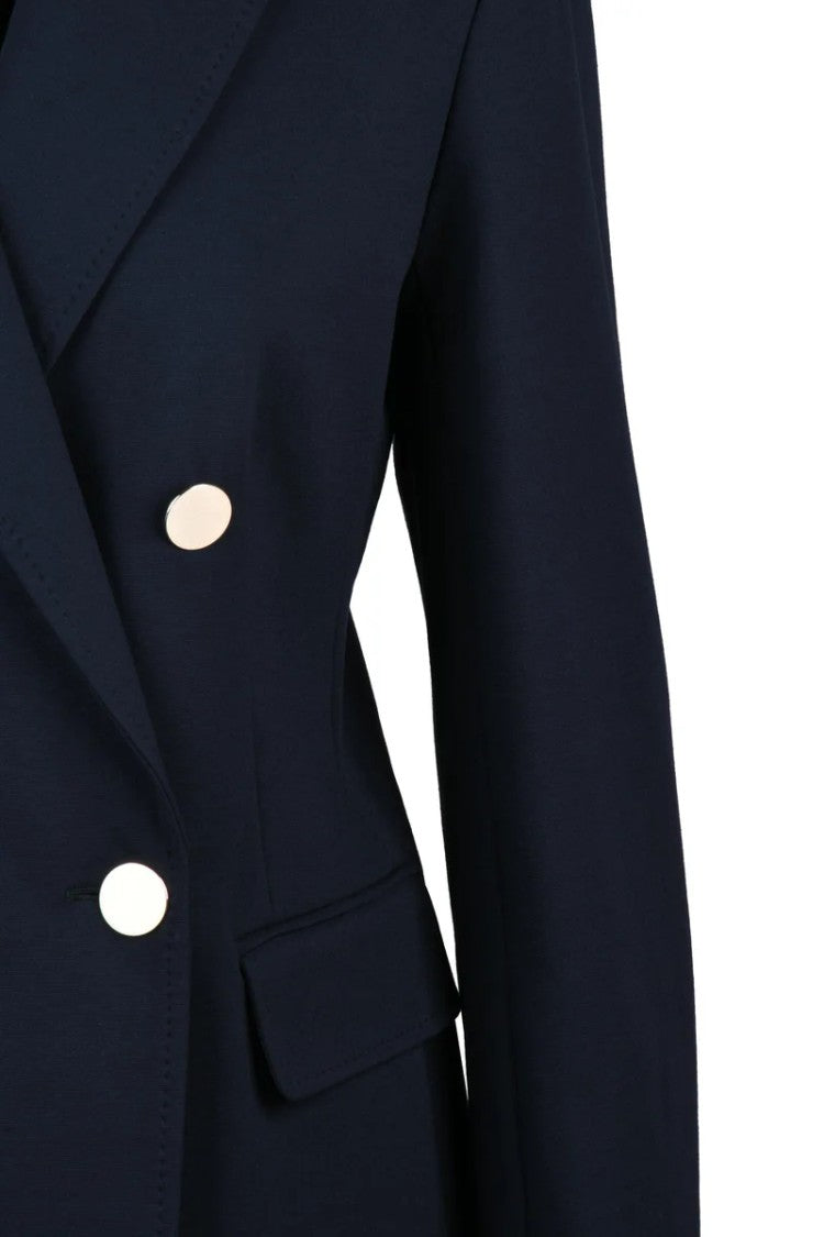 Max Mara Lerici Double-Breasted Jacket - Navy Blue
