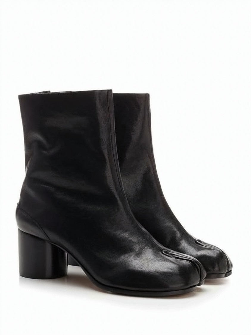 Maison Margiela Split-Toe Vintage Leather Ankle Boots By Maison Margiela