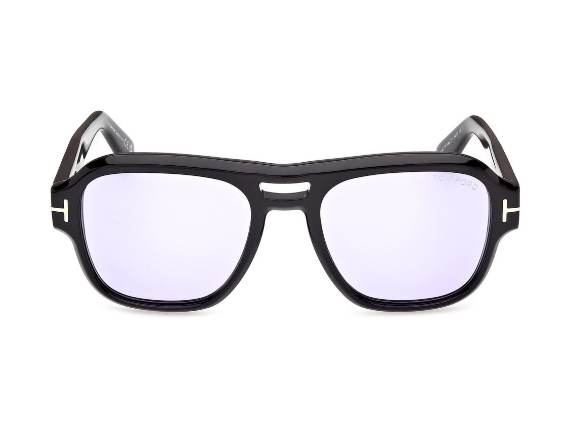 Tom Ford Ft1484 Silver Logo Oversized Square Sunglasses