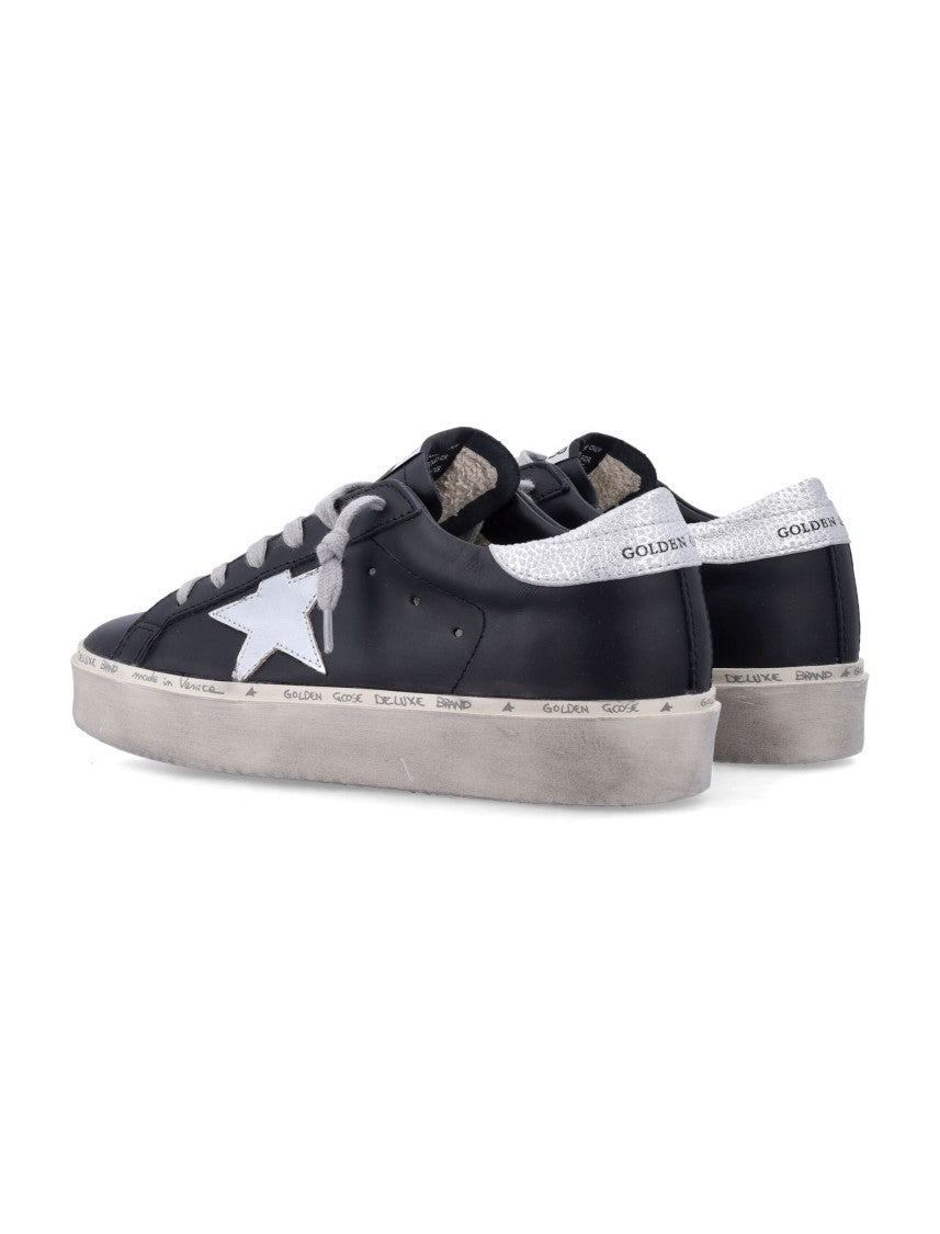 Golden Goose Low-Top Sneakers With Silver Star And Distressed Sole