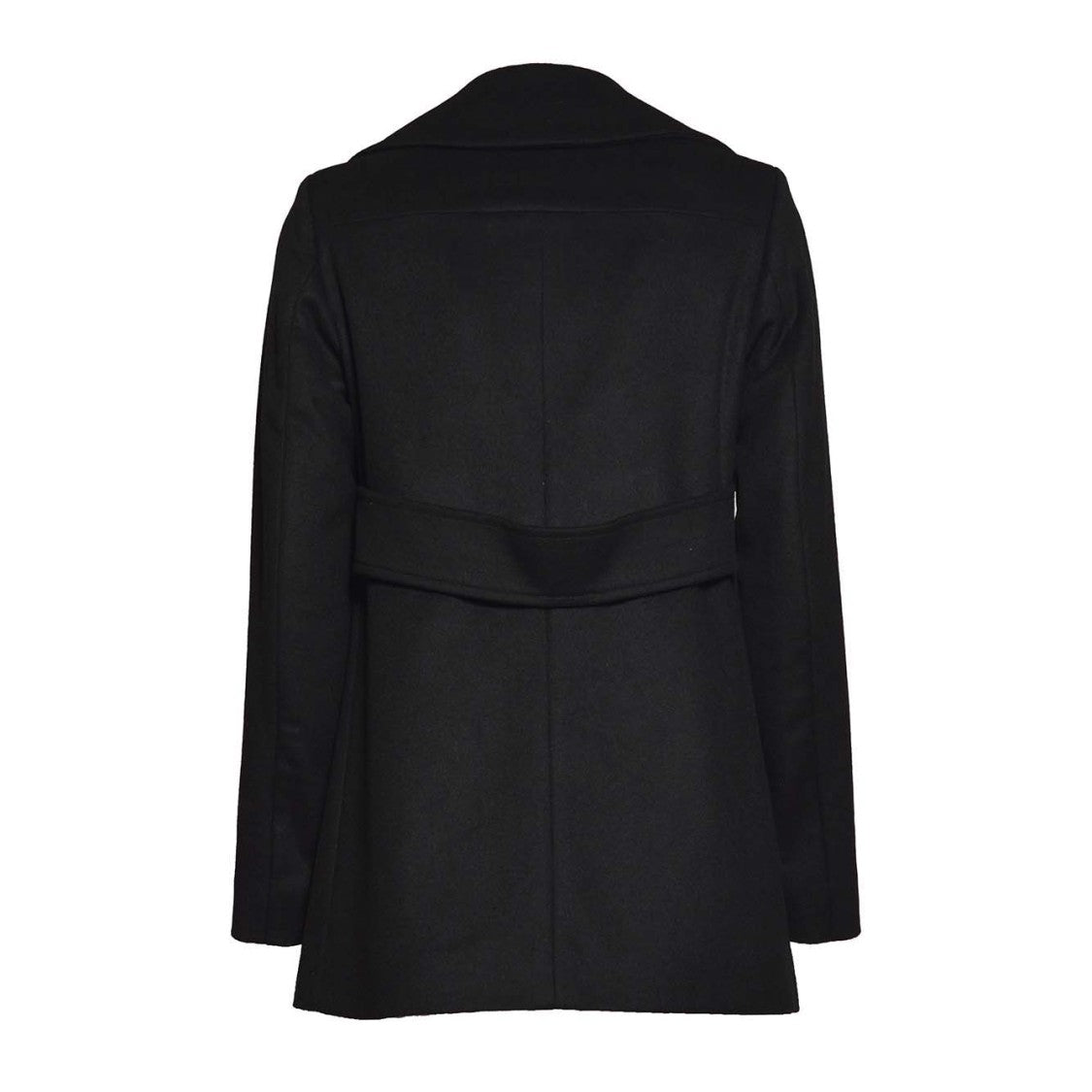 Maison Michel Double-Breasted Wool-Cashmere Blend Short Coat