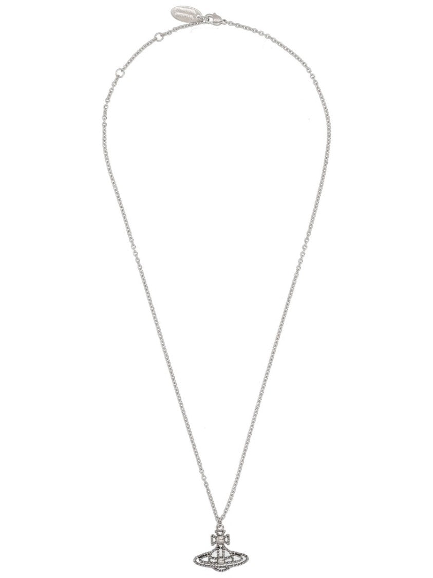 Vivienne Westwood Coretta Orb Brass Cross Pendant Necklace